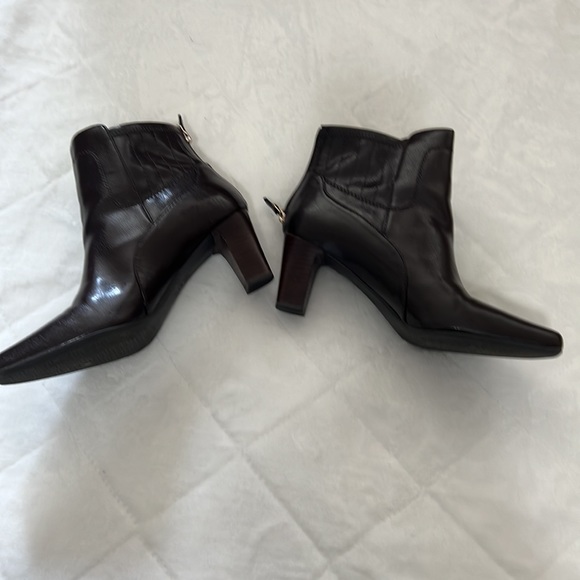 Franco Sarto brown heeled ankle boots size 8 - Picture 2 of 6